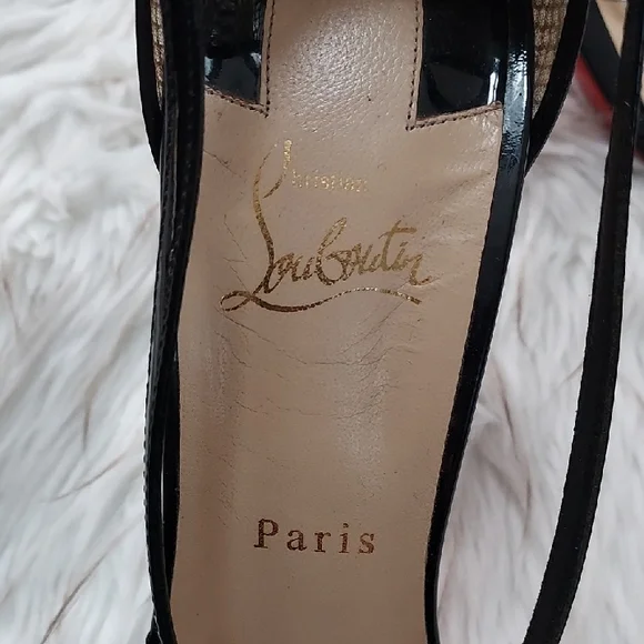 Black Patent Leather Stiletto Heels - Picture 3 of 8